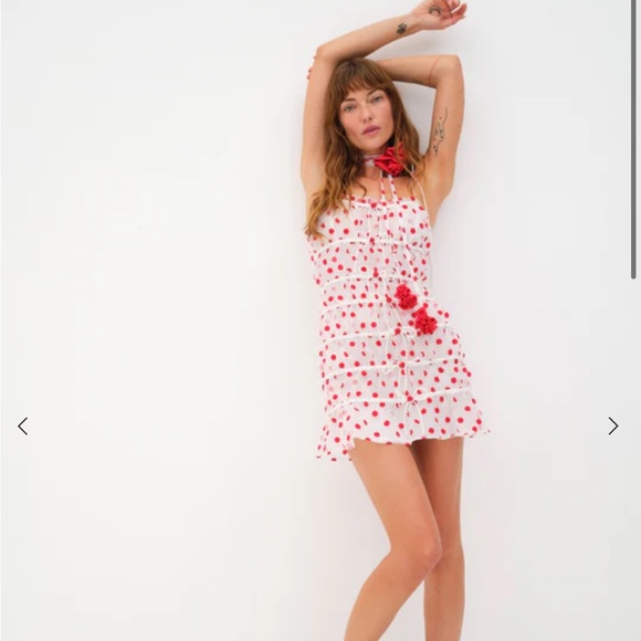 For love and lemons white polka dot dress! So so cute and never worn - Picture 4 of 4